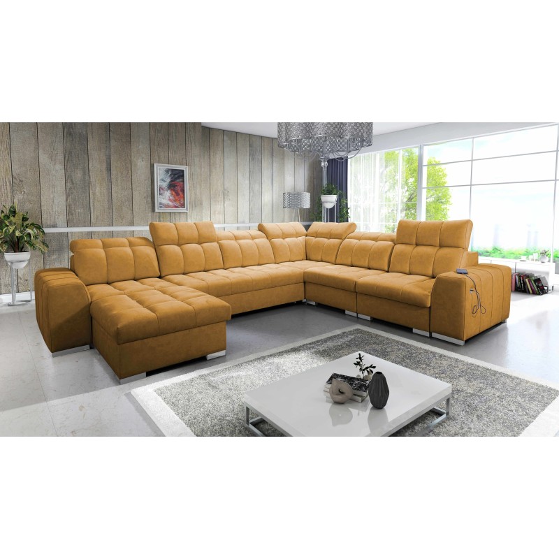 U-förmiges Ecksofa Prisma VIII mit Schlaffunktion und Anschluss U-förmiges Ecksofa Prisma VIII mit Schlaffunktion und Anschluss