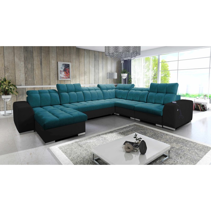 U-förmiges Ecksofa Prisma VIII mit Schlaffunktion und Anschluss U-förmiges Ecksofa Prisma VIII mit Schlaffunktion und Anschluss