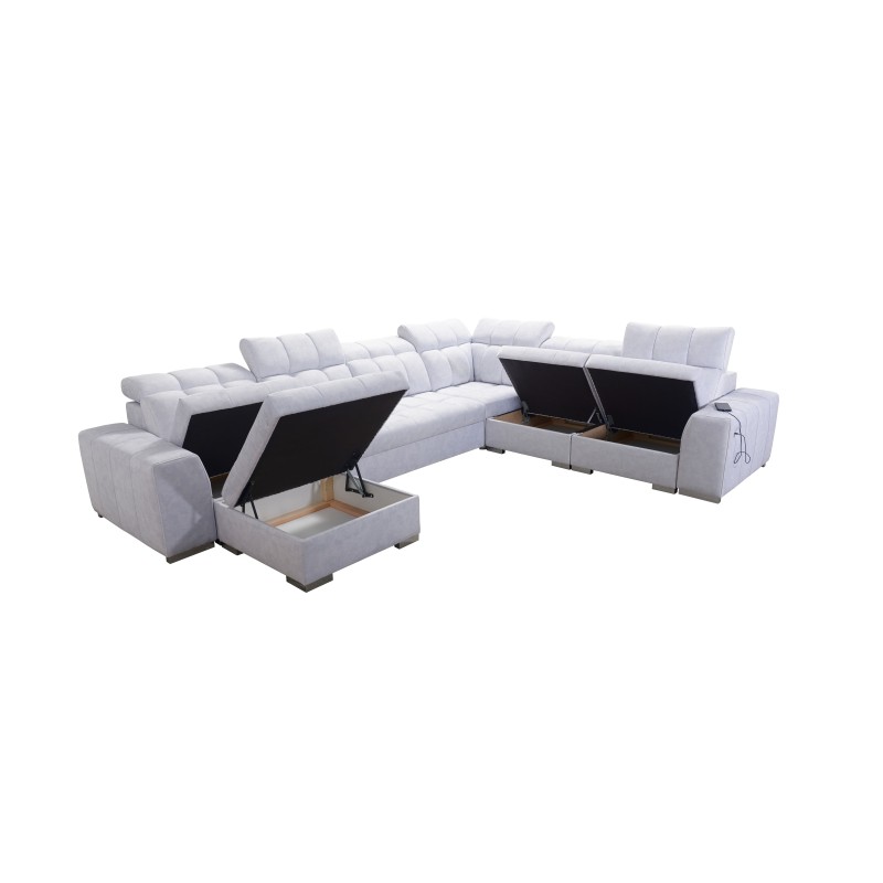 U-förmiges Ecksofa Prisma VIII mit Schlaffunktion und Anschluss U-förmiges Ecksofa Prisma VIII mit Schlaffunktion und Anschluss