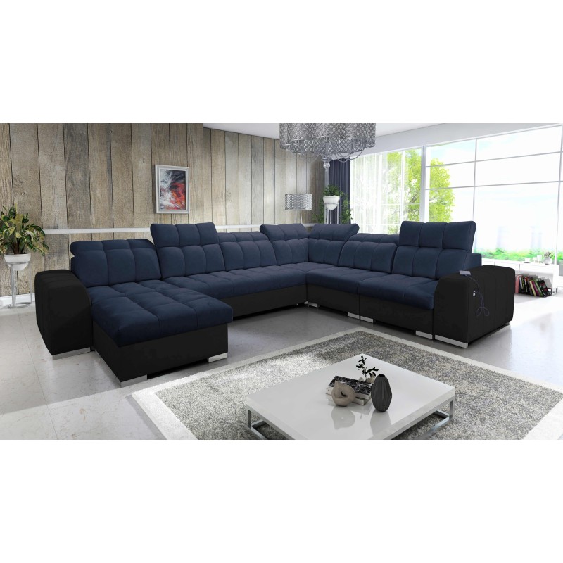 U-förmiges Ecksofa Prisma VIII mit Schlaffunktion und Anschluss U-förmiges Ecksofa Prisma VIII mit Schlaffunktion und Anschluss