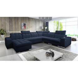 U-förmiges Ecksofa Prisma VIII mit Schlaffunktion und Anschluss