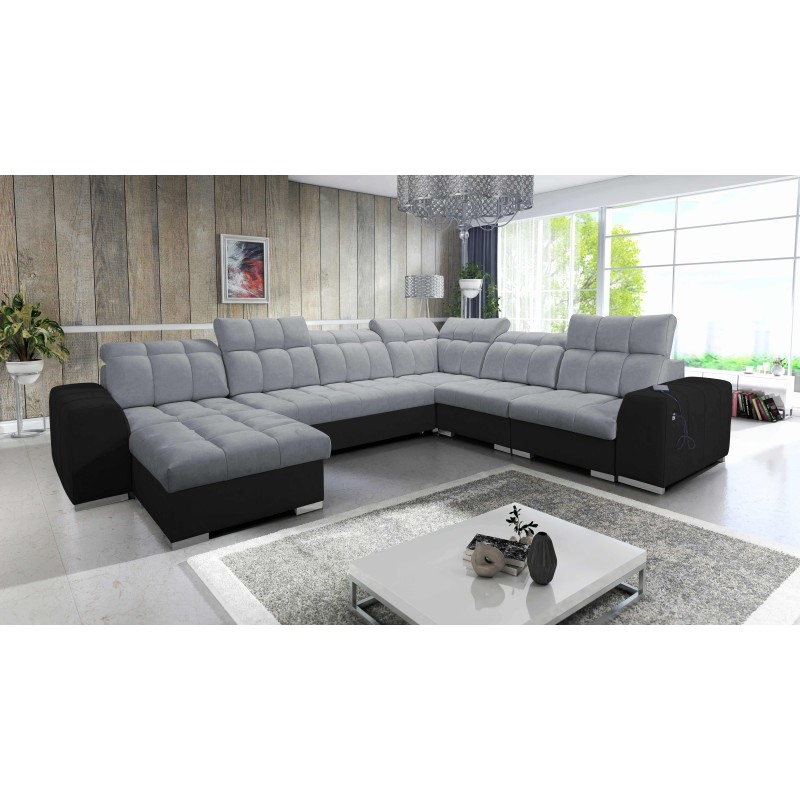 U-förmiges Ecksofa Prisma VIII mit Schlaffunktion und Anschluss U-förmiges Ecksofa Prisma VIII mit Schlaffunktion und Anschluss