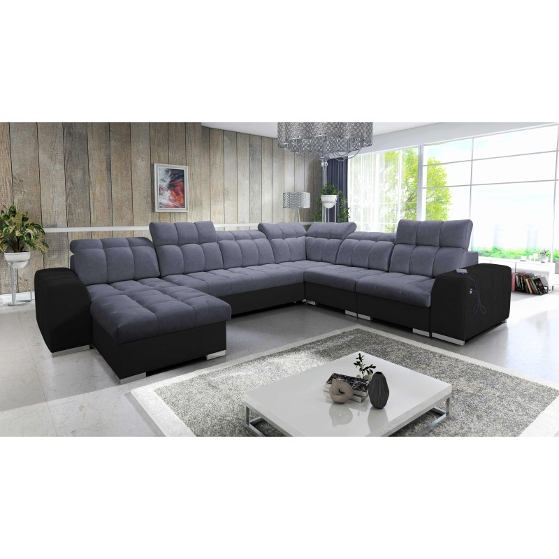 U-förmiges Ecksofa Prisma VIII mit Schlaffunktion und Anschluss U-förmiges Ecksofa Prisma VIII mit Schlaffunktion und Anschluss