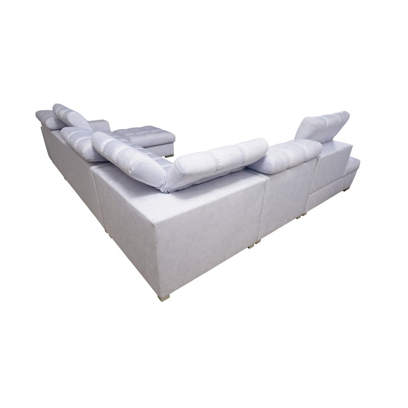 Ecksofa Prisma X mit Schlaffunktion, USB-Anschluss und Bettkasten - Samt | Haustierfreundlich, Terra 80 Ecksofa Prisma X mit Schlaffunktion, USB-Anschluss und Bettkasten - Samt | Haustierfreundlich, Terra 80