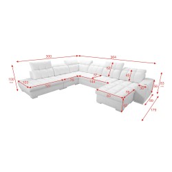 Ecksofa Prisma X mit Schlaffunktion, USB-Anschluss und Bettkasten - Samt | Haustierfreundlich, Terra 80 Ecksofa Prisma X mit Schlaffunktion, USB-Anschluss und Bettkasten - Samt | Haustierfreundlich, Terra 80