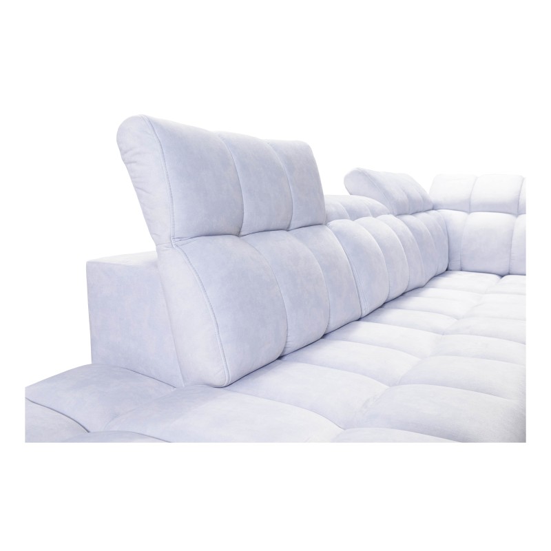 Prisma X Ecksofa mit Schlaffunktion, USB-Anschluss und Bettkasten - Samt | Tierfreundlich, Terra 06 Prisma X Ecksofa mit Schlaffunktion, USB-Anschluss und Bettkasten - Samt | Tierfreundlich, Terra 06