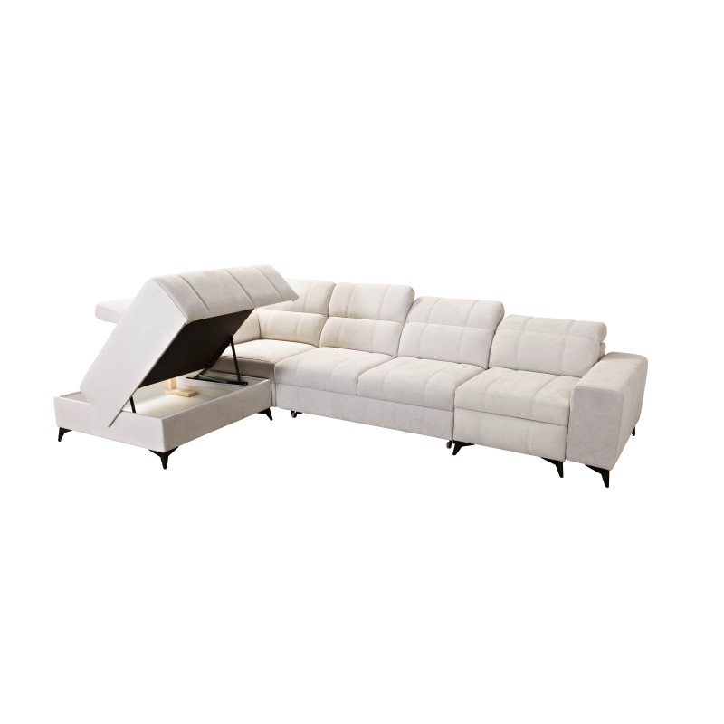 Ballagio XI Mix corner sofa with sleeping and relaxation function – Elegance and functionality in one Ballagio XI Mix corner sofa with sleeping and relaxation function – Elegance and functionality in one