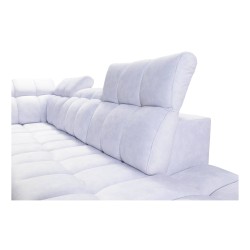 Ecksofa Prisma X mit Schlaffunktion, USB-Anschluss und Bettkasten - Samt | Tierfreundlich, Terra 26 + Kunstleder Ecksofa Prisma X mit Schlaffunktion, USB-Anschluss und Bettkasten - Samt | Tierfreundlich, Terra 26 + Kunstleder