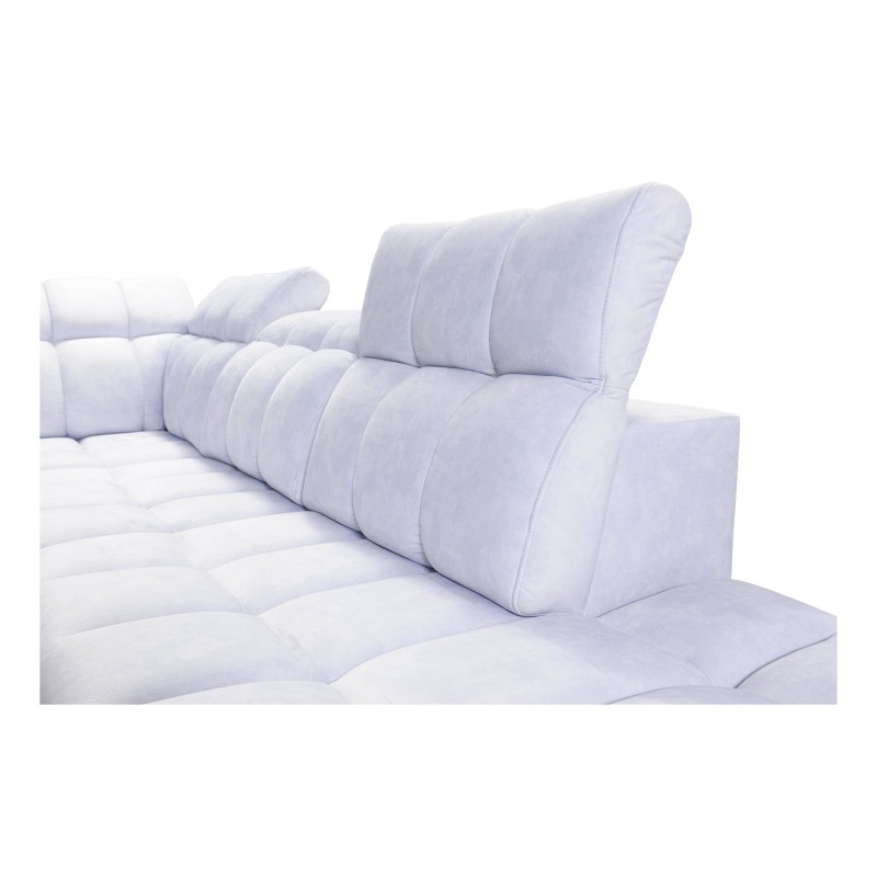 Ecksofa Prisma X mit Schlaffunktion, USB-Anschluss und Bettkasten - Samt | Tierfreundlich, Terra 26 + Kunstleder Ecksofa Prisma X mit Schlaffunktion, USB-Anschluss und Bettkasten - Samt | Tierfreundlich, Terra 26 + Kunstleder