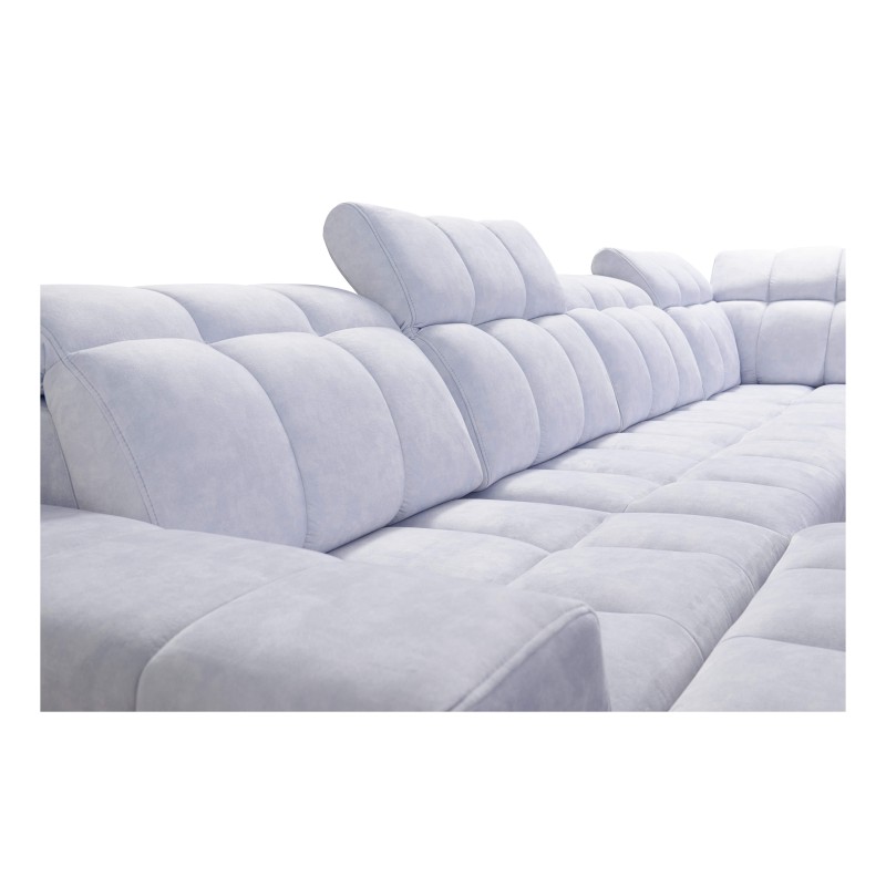 Ecksofa Prisma X mit Schlaffunktion, USB-Anschluss und Bettkasten - Samt | Tierfreundlich, Terra 26 + Kunstleder Ecksofa Prisma X mit Schlaffunktion, USB-Anschluss und Bettkasten - Samt | Tierfreundlich, Terra 26 + Kunstleder