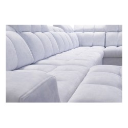 Ecksofa Prisma X mit Schlaffunktion, USB-Anschluss und Bettkasten - Samt | Tierfreundlich, Terra 26 + Kunstleder Ecksofa Prisma X mit Schlaffunktion, USB-Anschluss und Bettkasten - Samt | Tierfreundlich, Terra 26 + Kunstleder