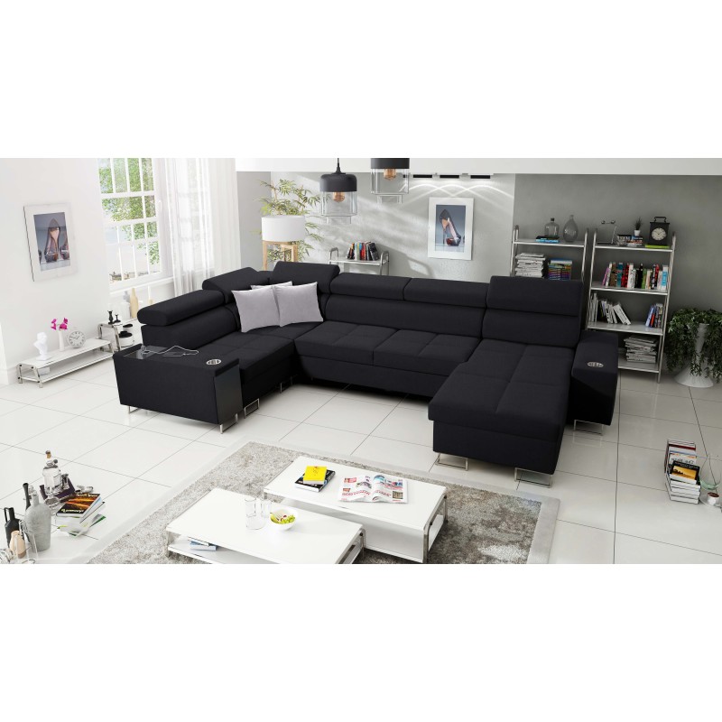 Ecksofa in U-Form Orbix IV Mini mit Schlaffunktion - unvergleichliche Kombination aus Stil und Komfort
