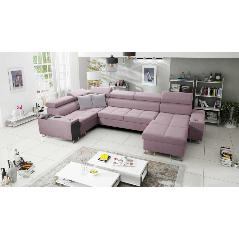 Ecksofa in U-Form Orbix IV Mini mit Schlaffunktion - unvergleichliche Kombination aus Stil und Komfort