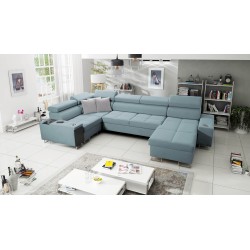 Ecksofa in U-Form Orbix IV Mini mit Schlaffunktion - unvergleichliche Kombination aus Stil und Komfort