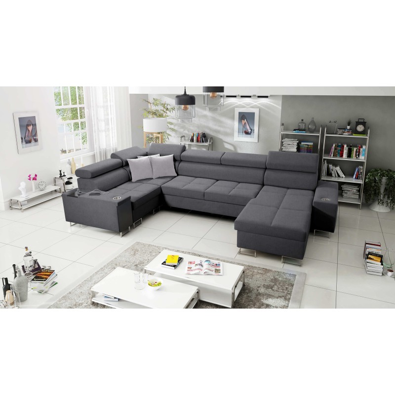 Orbix IV Mini U-shaped sectional with a sleeping function - an unparalleled combination of style and comfort