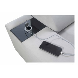 Ecksofa U Orbix IV Maxi mit Schlaffunktion - Geflecht, Sawana 25