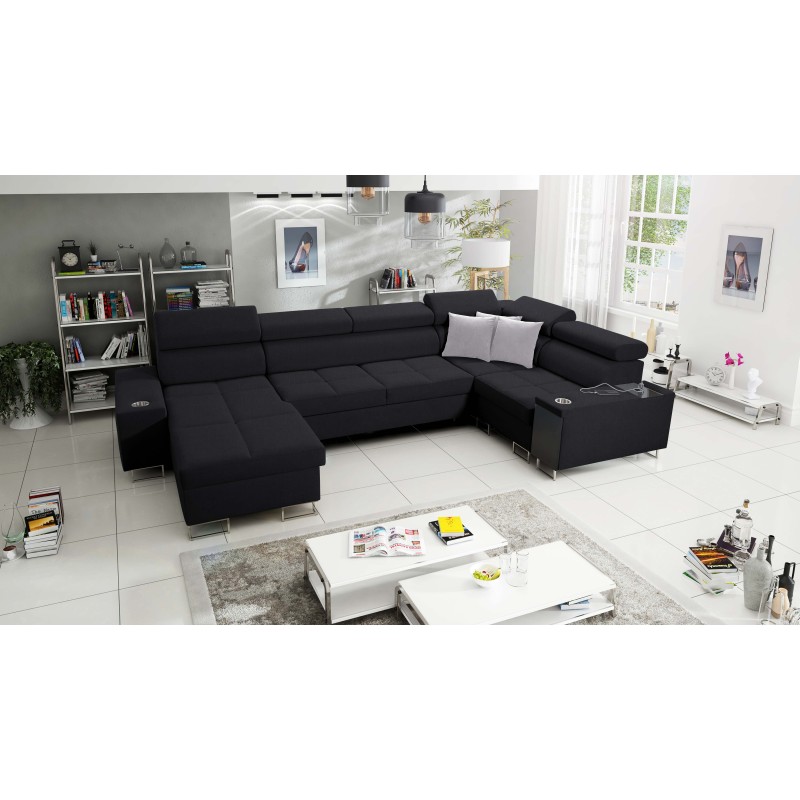 Ecksofa U Orbix IV Maxi mit Schlaffunktion - Gewebe, Sawana 14 Ecksofa U Orbix IV Maxi mit Schlaffunktion - Gewebe, Sawana 14