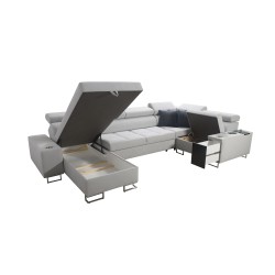 Orbix IV Maxi Corner Sofa with Sleeping Function - Weave, Sawana 61