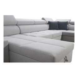 Ecksofa U Orbix IV Maxi mit Schlaffunktion - Geflecht, Sawana 72