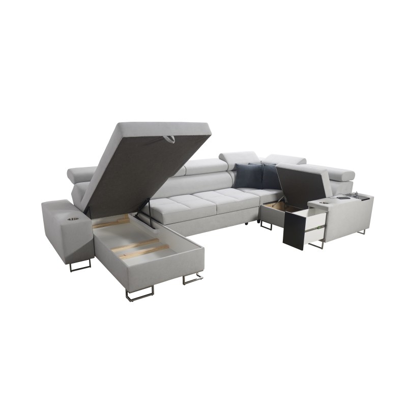 U-Ecksofa Orbix IV Maxi mit Schlaffunktion - Geflecht, Sawana 96 U-Ecksofa Orbix IV Maxi mit Schlaffunktion - Geflecht, Sawana 96