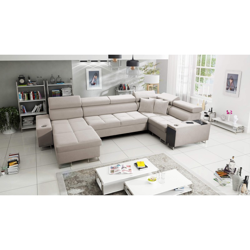 Ecksofa U Orbix IV Maxi mit Schlaffunktion - Velvet, Ultario Velvet 2979 Ecksofa U Orbix IV Maxi mit Schlaffunktion - Velvet, Ultario Velvet 2979