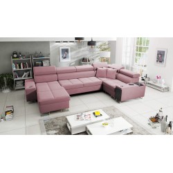Ecksofa U Orbix IV Maxi mit Schlaffunktion - Samt, Ultario Samt 2955