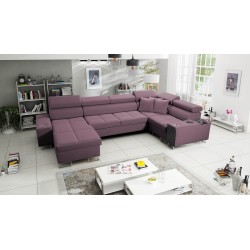 Ecksofa U Orbix IV Maxi mit Schlaffunktion - Samt, Ultario Velvet 2961