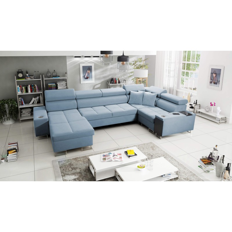 Ecksofa U Orbix IV Maxi mit Schlaffunktion - Samt, Ultario Samt 2960 Ecksofa U Orbix IV Maxi mit Schlaffunktion - Samt, Ultario Samt 2960