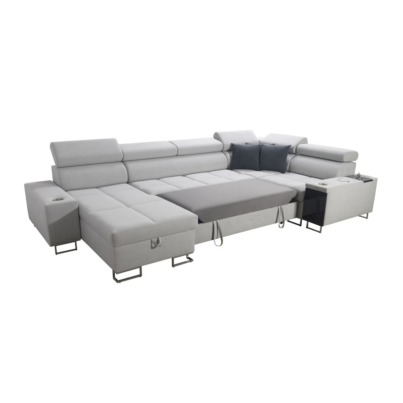 Ecksofa U Orbix IV Maxi mit Schlaffunktion - Samt, Ultario Samt 2960 Ecksofa U Orbix IV Maxi mit Schlaffunktion - Samt, Ultario Samt 2960