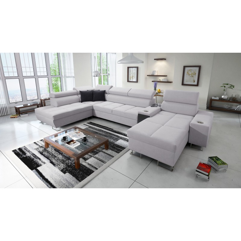 Sofá en forma de U Orbix V con función de dormir | Muebles de Plecionka, Sawana 84 Sawana 84 Sofá en forma de U Orbix V con función de dormir | Muebles de Plecionka, Sawana 84 Sawana 84