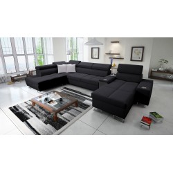 Sofá en forma de U Orbix V con función de cama | Muebles con Plecionka, Sawana 14 Sawana 84