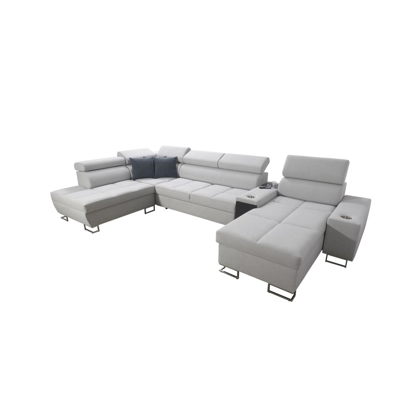 Sofá en forma de U Orbix V con función de cama | Muebles con Plecionka, Sawana 14 Sawana 84 Sofá en forma de U Orbix V con función de cama | Muebles con Plecionka, Sawana 14 Sawana 84