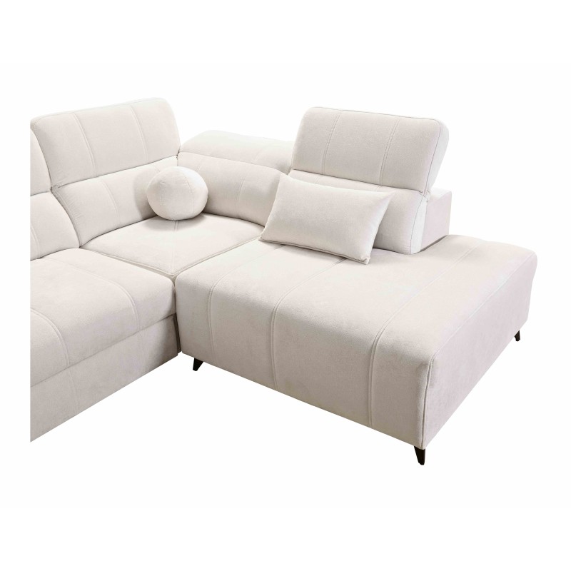 Sofá esquinero Ballagio XI con función de cama en tela Plecionka, Spring 1102: comodidad y estilo en uno. Sofá esquinero Ballagio XI con función de cama en tela Plecionka, Spring 1102: comodidad y estilo en uno.
