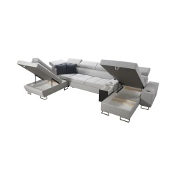 U-shaped corner sofa Orbix V with a sleeping function | Furniture with Wicker, Sawana 96 Sawana 84