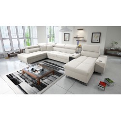 Sofá esquinero en forma de U Orbix V con función para dormir | Muebles de terciopelo, Ultario Velvet 2978 Sawana 84