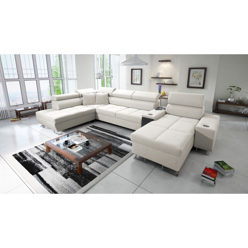 U-förmiges Ecksofa Orbix V mit Schlaffunktion | Möbel aus Velvet, Ultario Velvet 2978 Sawana 84 U-förmiges Ecksofa Orbix V mit Schlaffunktion | Möbel aus Velvet, Ultario Velvet 2978 Sawana 84