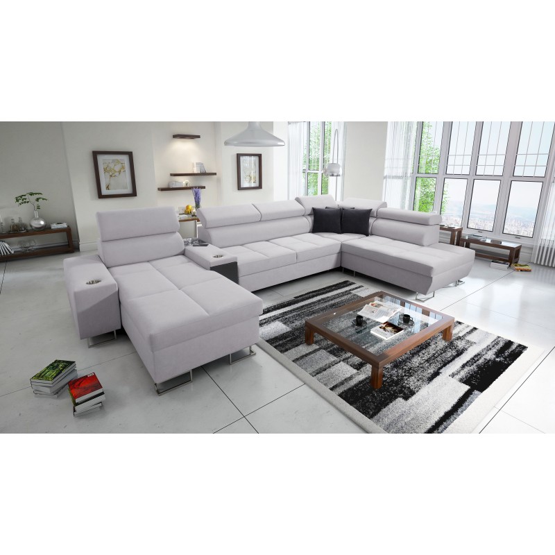 Sofá en forma de U Orbix V con función de dormir | Muebles de Plecionka, Sawana 84 Sawana 84 Sofá en forma de U Orbix V con función de dormir | Muebles de Plecionka, Sawana 84 Sawana 84