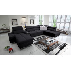 Sofá en forma de U Orbix V con función de cama | Muebles con Plecionka, Sawana 14 Sawana 84