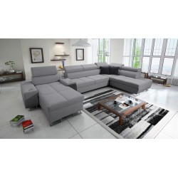 Sofá en forma de U Orbix V con función de cama | Muebles con Plecionka, Sawana 21 Sawana 84