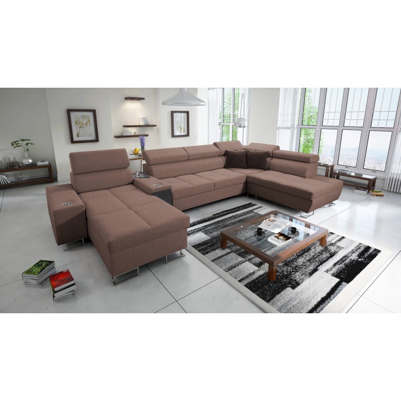 Sofá en forma de U Orbix V con función de cama | Muebles de Plecionka, Sawana 26 Sawana 84