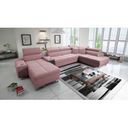 Sofá esquinero en forma de U Orbix V con función para dormir | Muebles de Velvet, Ultario Velvet 2955 Sawana 84