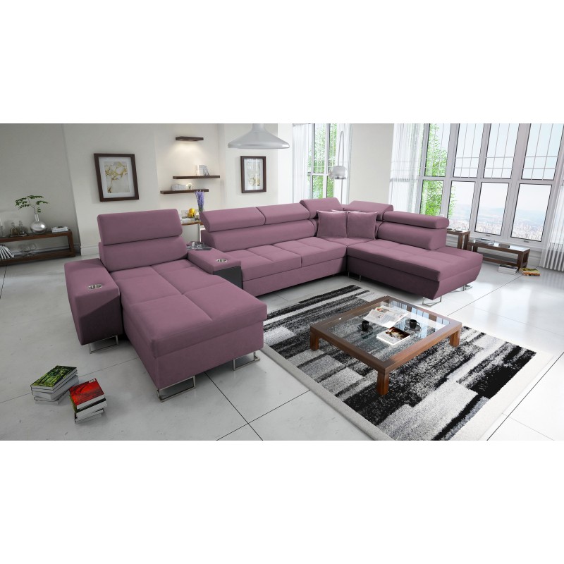Sofá esquinero en forma de U Orbix V con función de cama | Muebles de Velvet, Ultario Velvet 2961 Sawana 84 Sofá esquinero en forma de U Orbix V con función de cama | Muebles de Velvet, Ultario Velvet 2961 Sawana 84