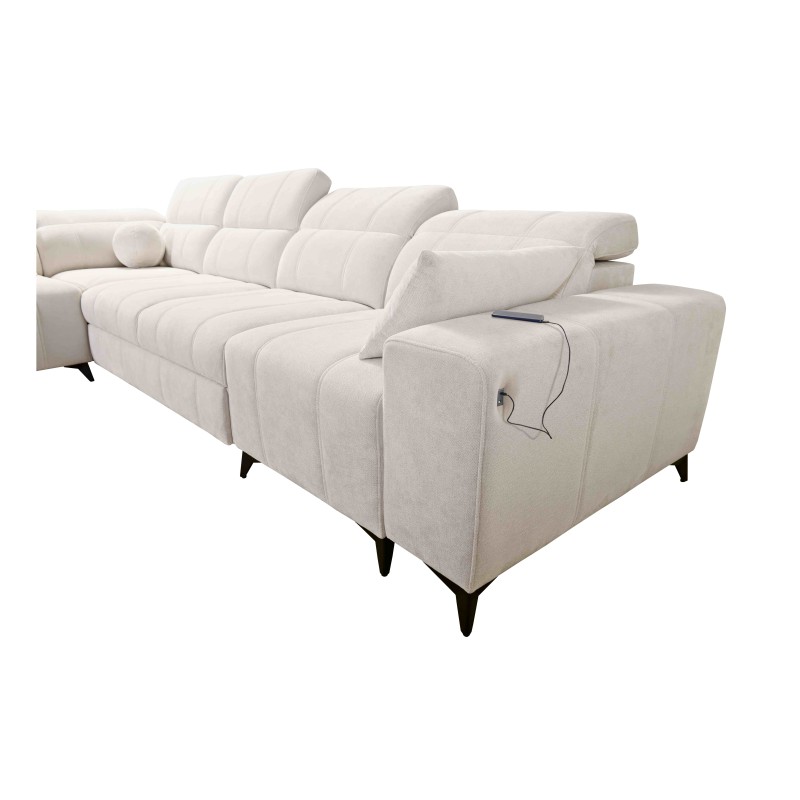 Ballagio XI corner sofa with a sleeping function in Plecionka fabric, Spring 1118 – comfort and style in one