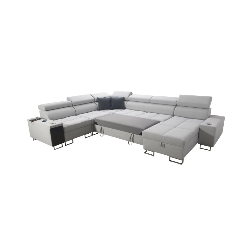 Sofá esquinero Orbix VIII con función de cama: tu lugar para relajarte y descansar. Sofá esquinero Orbix VIII con función de cama: tu lugar para relajarte y descansar.