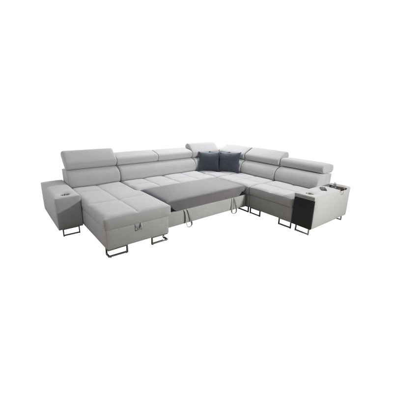 Sofá esquinero Orbix VIII con función de cama: tu lugar para relajarte y descansar. Sofá esquinero Orbix VIII con función de cama: tu lugar para relajarte y descansar.