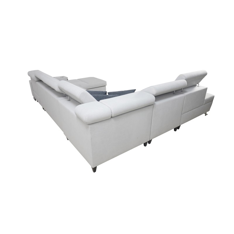 U-förmiges Ecksofa Orbix X mit Schlaffunktion und USB-Anschluss | Geflecht, Sawana 21 | Wohnzimmermöbel U-förmiges Ecksofa Orbix X mit Schlaffunktion und USB-Anschluss | Geflecht, Sawana 21 | Wohnzimmermöbel