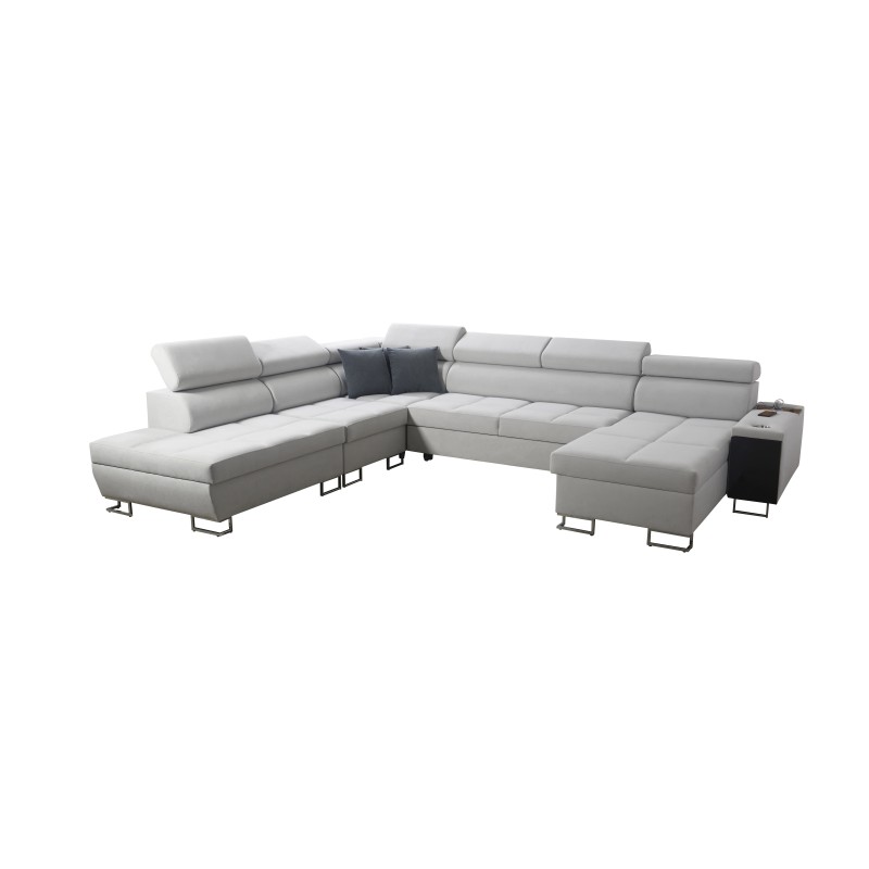 U-förmiges Ecksofa Orbix X mit Schlaffunktion und USB-Anschluss | Geflecht, Sawana 96 | Wohnzimmermöbel U-förmiges Ecksofa Orbix X mit Schlaffunktion und USB-Anschluss | Geflecht, Sawana 96 | Wohnzimmermöbel