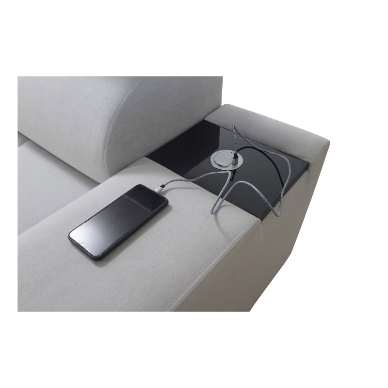 U-förmiges Ecksofa Orbix X mit Schlaffunktion und USB-Anschluss | Geflecht, Sawana 96 | Wohnzimmermöbel U-förmiges Ecksofa Orbix X mit Schlaffunktion und USB-Anschluss | Geflecht, Sawana 96 | Wohnzimmermöbel
