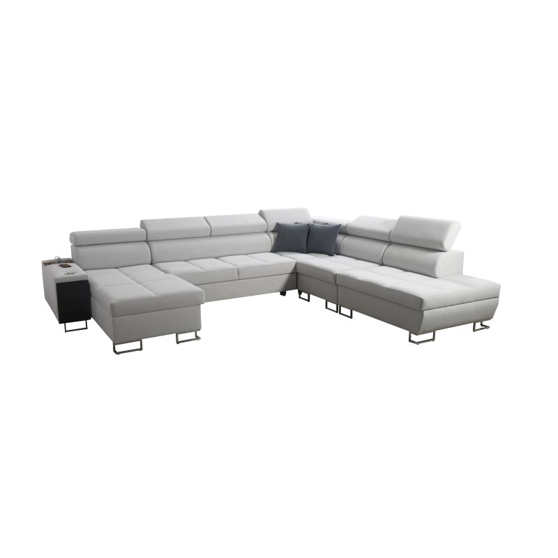 U-förmiges Ecksofa Orbix X mit Schlaffunktion und USB-Anschluss | Geflecht, Sawana 21 | Wohnzimmermöbel U-förmiges Ecksofa Orbix X mit Schlaffunktion und USB-Anschluss | Geflecht, Sawana 21 | Wohnzimmermöbel