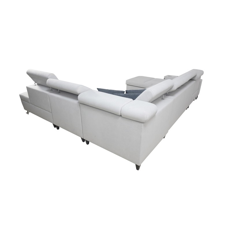 U-förmiges Ecksofa Orbix X mit Schlaffunktion und USB-Anschluss | Geflecht, Sawana 21 | Wohnzimmermöbel U-förmiges Ecksofa Orbix X mit Schlaffunktion und USB-Anschluss | Geflecht, Sawana 21 | Wohnzimmermöbel